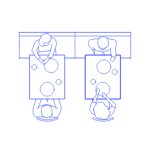Layouts Restaurants Banquette Seating Outline Icon Svg Set Free Vectors